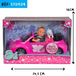 POUPEE EVI + BEETLE 23cm