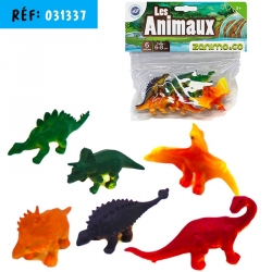 6 DINOSAURES ASSORTIS 6 A 8 CM