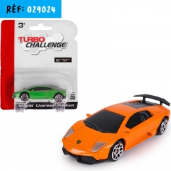 VOITURE 1/64e LICENCE METAL 7 CM COULEURS ASSORTIES
