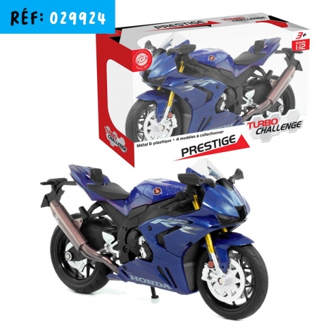 MOTO HONDA 1/12e BLEUE