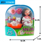 POUPEE PM EVI + ANIMAUX