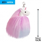 PORTE CLES LICORNE PASTEL 13 CM