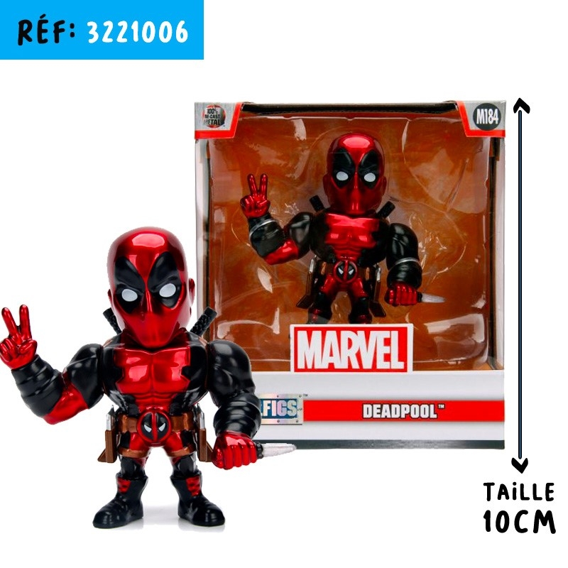 JADA FIGURE MARVEL DEADPOOL 10CM METAL - Récréafun