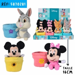 DISNEY PELUCHE POT DE FLEURS 16CM