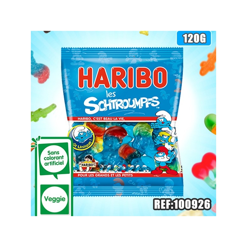 HARIBO sachet SCHTROUMPF 120 G - Récréafun