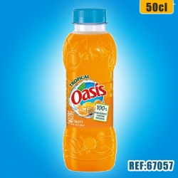 OASIS TROPICAL 50cl PET dont taxe sucre 0,105€ HT
