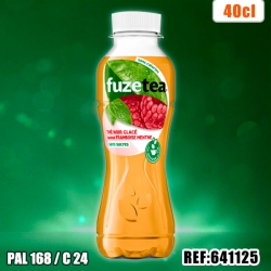 FUZETEA FRAMB. MENT. SS SUCRE 40CL PET dont taxe sucre 0.0162€ht***
